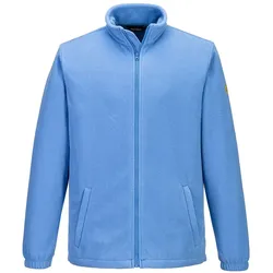 ESD Antistatik Zip-Fleecejacke"AS26" - XL - hellblau