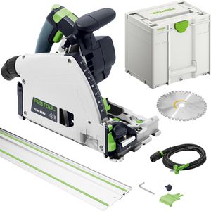 Festool Tauchsäge TS 60 KEBQ-Plus-FS Handkreissäge, 1500 W, Schnittleistung 62mm, mit Koffer & FS 1400