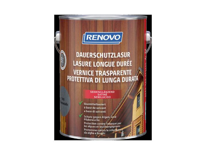 Renovo Dauerschutzlasur Silbermetallic 2.5 l Seidenglanz
