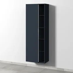 Sanipa 3way Stauraumschrank mit 1 Tür und offenen Fächern, Marine-Matt BP1801R