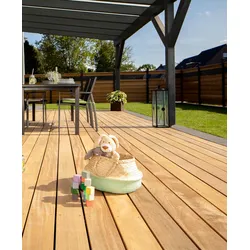 OSMO Terrasse Cumaru 21x145, 396cm KD Oberseite geschroppt