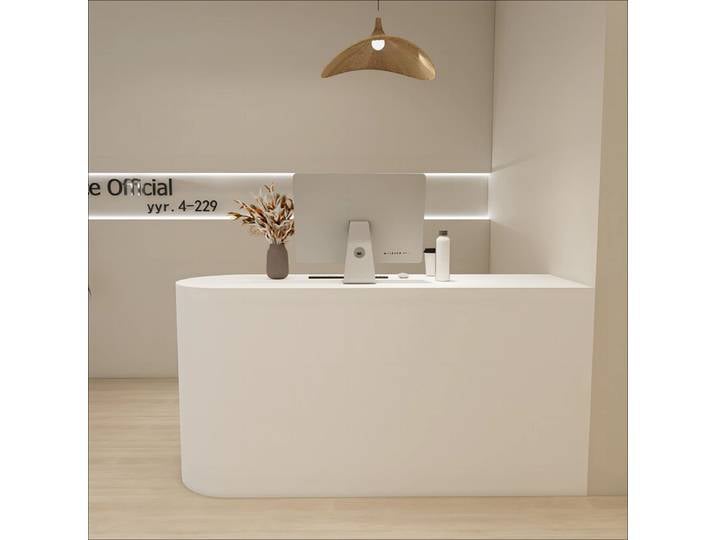 Bureau de réception Unique personnalisé, Design nordique moderne, bureaux de réception élégants, gain de place, mobilier de bureau