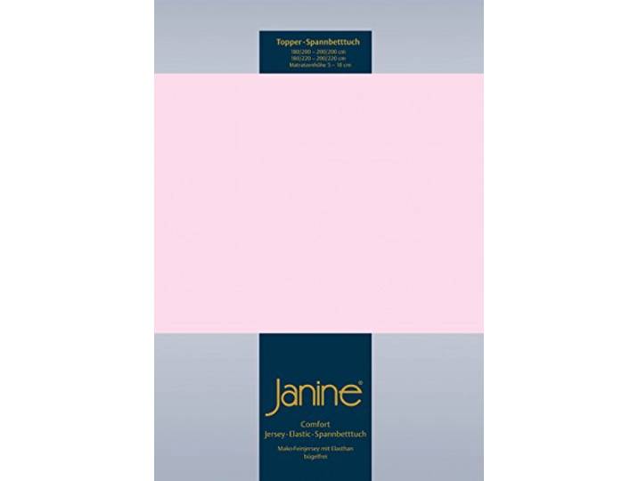 Janine 5001 Topper-Spannbetttuch Elastic 180/200 bis 200/220 cm zartrosa Fb. 11