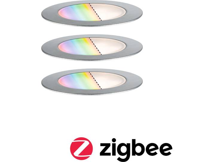 Paulmann Plug & Shine LED encastré de sol Floor\, set de 3 pièces