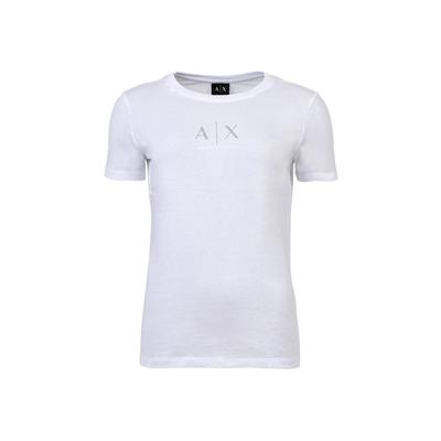 T-Shirt ARMANI EXCHANGE "T-Shirt T-SHIRT 1er Pack", Damen, Gr. L, weiß, Obermaterial: 100% Baumwolle CO., Shirts T-Shirt