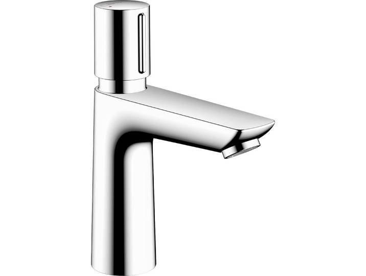 Robinet de lavabo automatique Hansgrohe Talis E\, modèle 110\, avec régulation de température\, sans bonde\, finition chrome