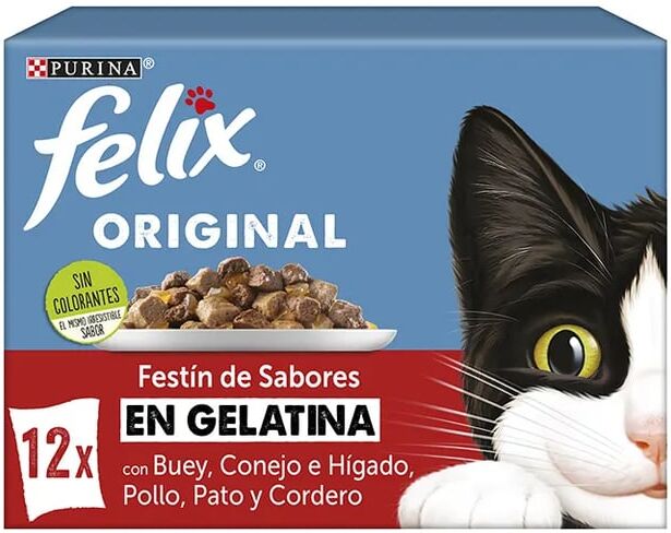 Felix Original Festa De Sabores Seleção Do Campo Em Gelatina 12 Unds 85g