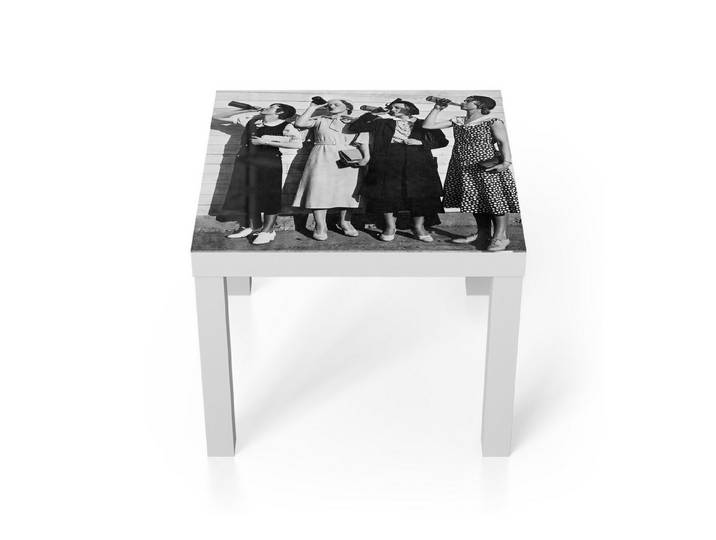 DEQORI Couchtisch 'Eleganz im Rausch', Glas Beistelltisch Glastisch modern