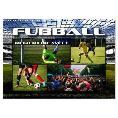 Fußball regiert die Welt (Wandkalender 2026 DIN A3 quer), CALVENDO Monatskalender
