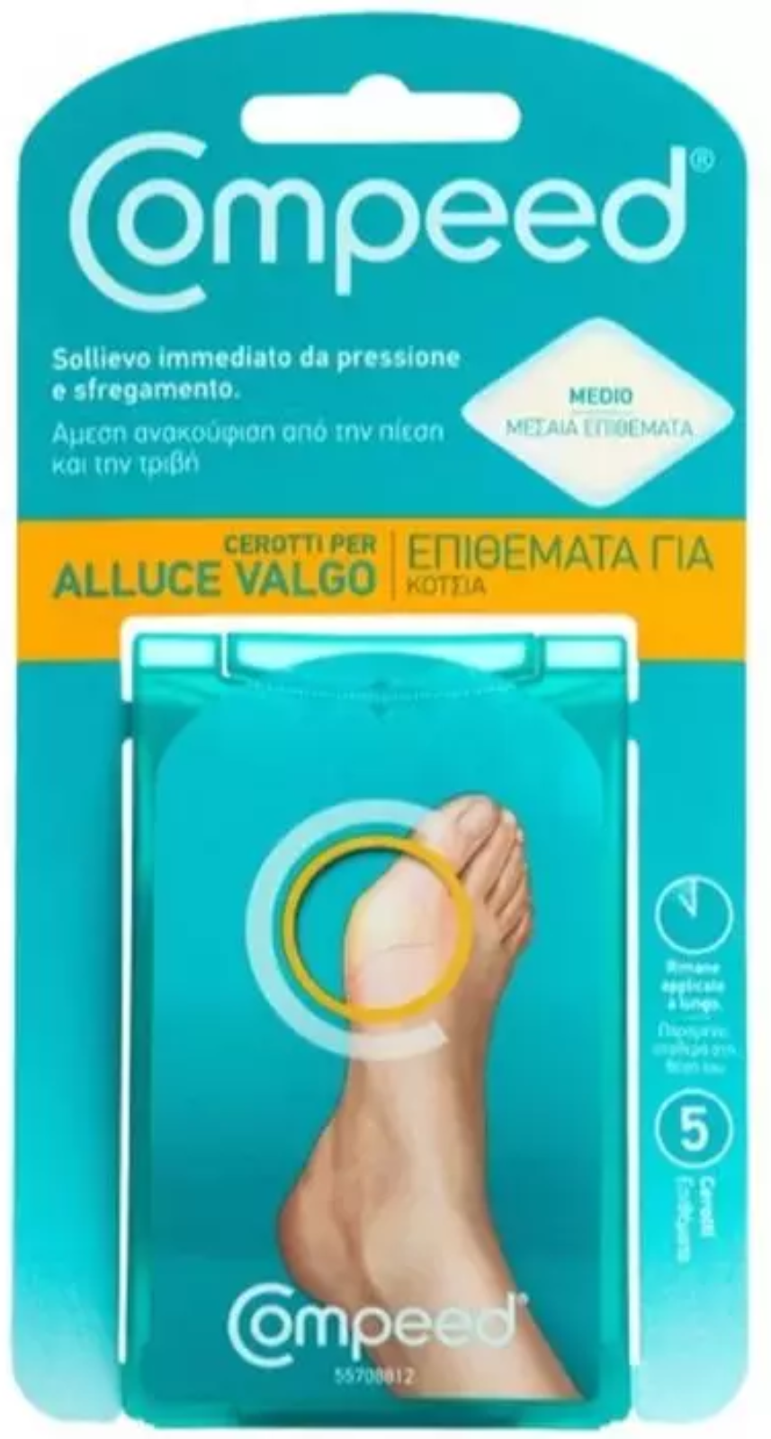 Compeed Alluce Valgo 5 Cerotti 