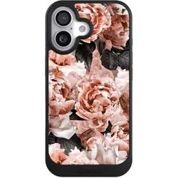 Nivocase Hülle für Apple iPhone 17 Handyhülle NIVOcore Case Schwarz Blume Rose Vintage (Apple iPhone 17), Smartphone Hülle, Schwarz