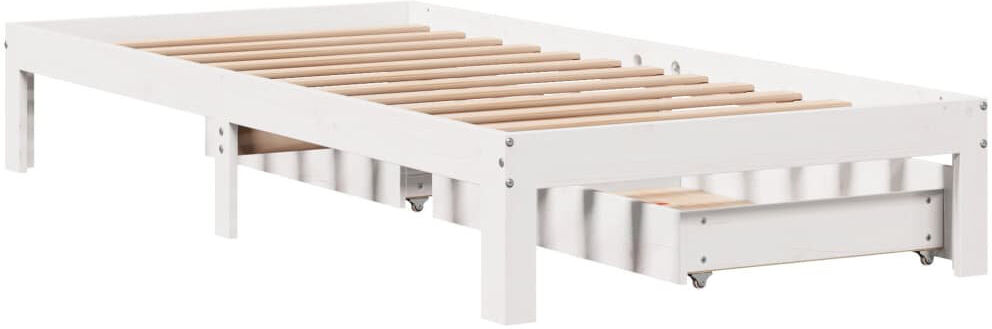 Lark Manor Drawers Bed Frame White 100 x 200cm