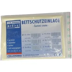 BETTSCHUTZEINLAGE Gummi 45x60 cm creme 1 St