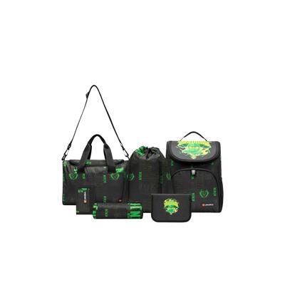 Handtasche LEGO "LEGO Bag Core", Kinder, Gr. onesize, schwarz (grün), Obermaterial: 100% Polyester, Taschen Handtasche