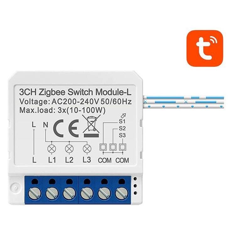 Avatto Smart Switch Module ZigBee LZWSM16-W3 No Neutral TUYA (Schaltaktor) (LZWSM16-W3)