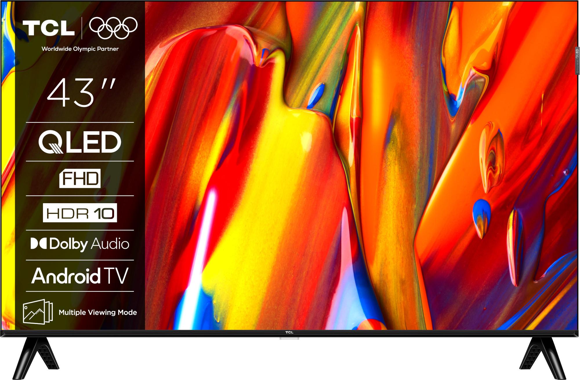 TCL 43V5C, 109,2 cm (43"), 1920 x 1080 Pixel, QLED, Smart-TV, WLAN, Schwarz