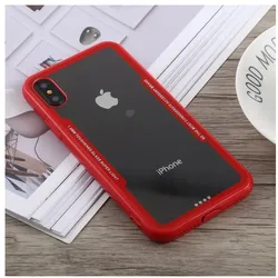 Schutzhülle für iPhone XS Cover Case Panzer Hülle Tasche Rot