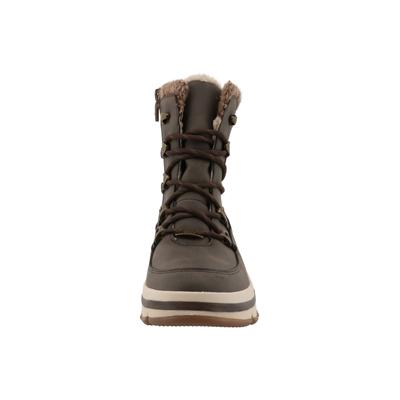 Stiefel TOM TAILOR "Tom Tailor Winter Boots", Damen, Gr. 38, braun (lava), Polyurethan, unifarben, Schuhe Stiefel