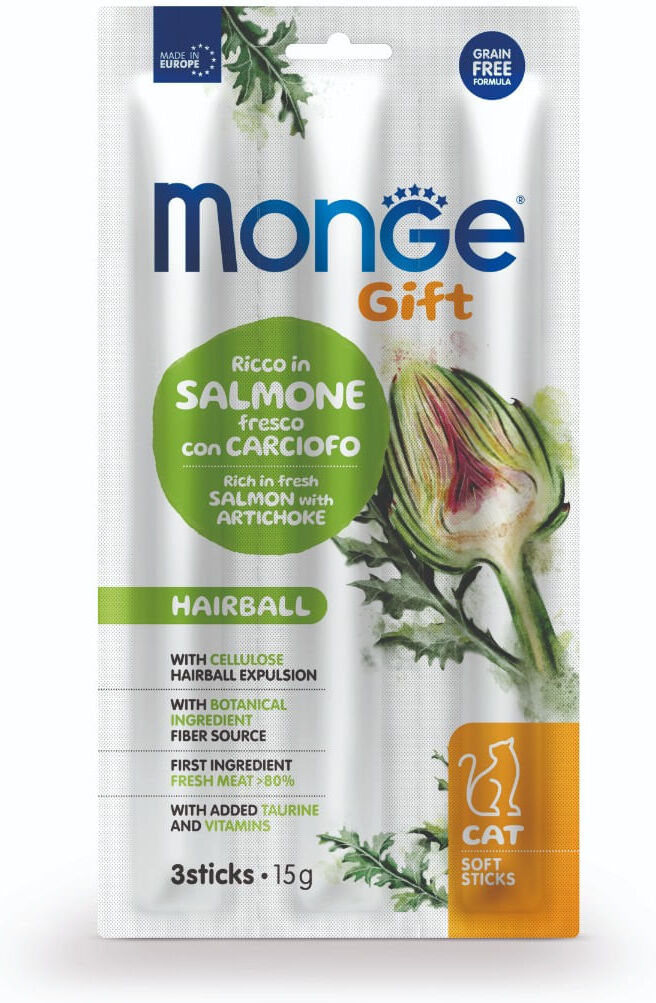 Monge Gift Cat Hairball Soft Sticks 15G 15G