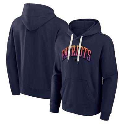 Kapuzenpullover FANATICS "Fanatics Hoodie New England Patriots Gradient Fleece", Damen, Gr. XXL, blau, 100% Baumwolle, Pullover Kapuzenpullover