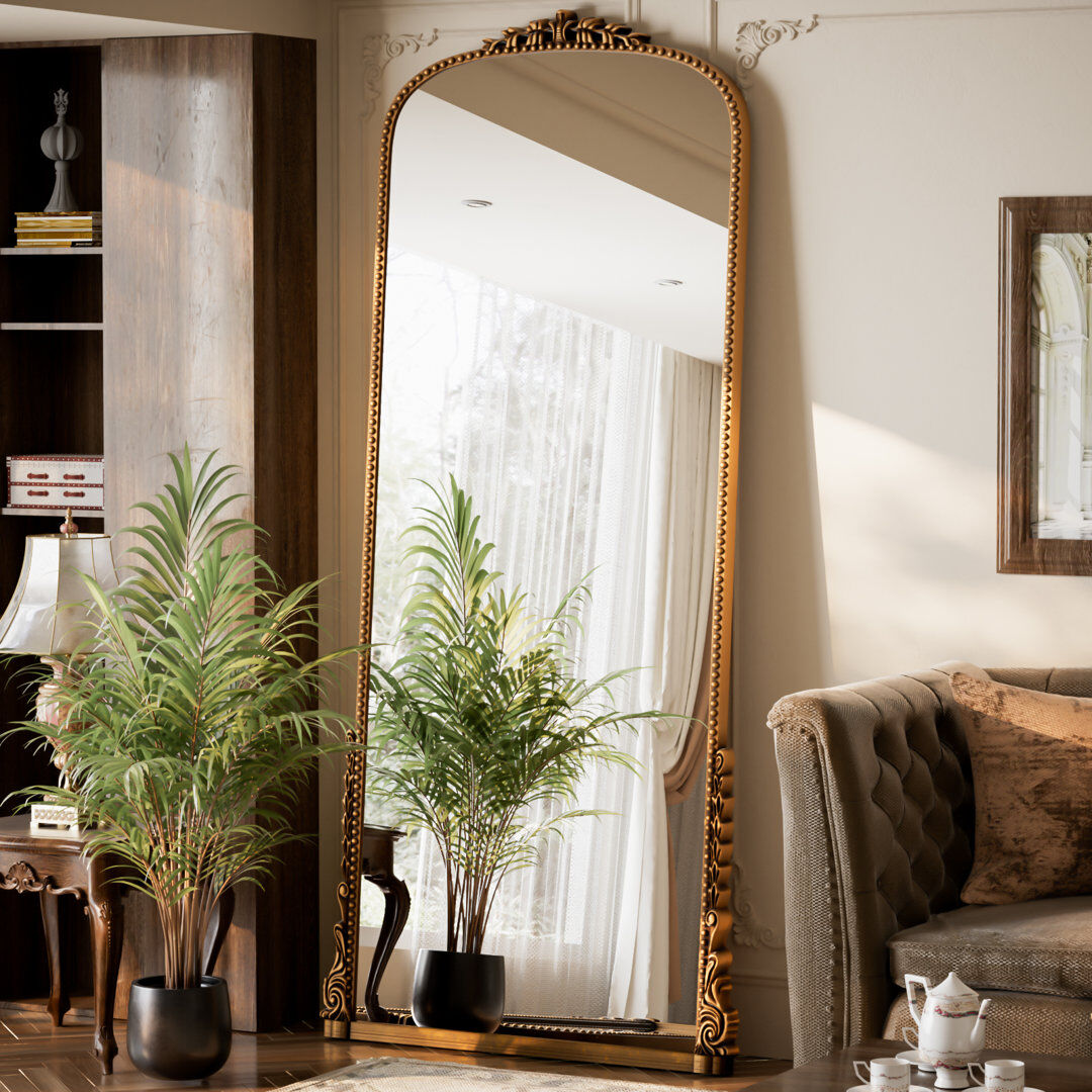 Blue Elephant Arch Mirror Gold 175.3cm x 71.1cm
