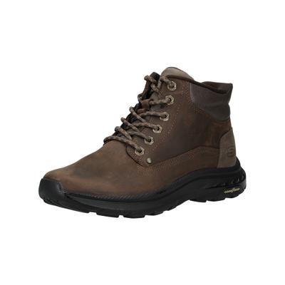 Schnürstiefelette SKECHERS "Skechers Stiefelette Leder", Herren, Gr. 41, braun, Leder, Schuhe Schnürstiefelette