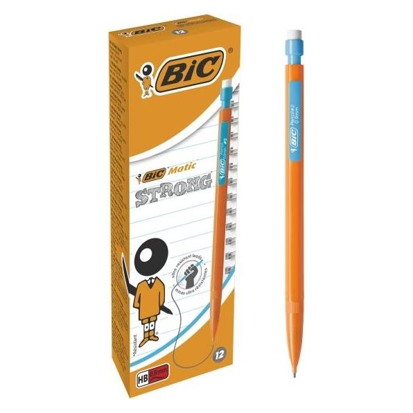 Bic Druckbleistift Matic STRONG, Minenst"rke: 0,9 mm (0.90 mm, HB, 12x) (892271)