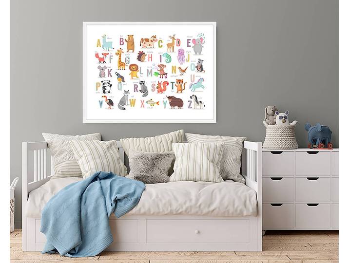 Bild The Animal Alphabet 63 x 83cm Multicolor
