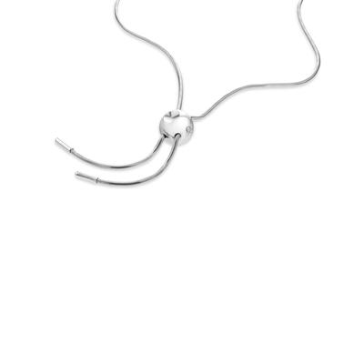 Y-Kette CALVIN KLEIN "SCULPTURAL BUBBLES", silber (edelstahlfarben), Halsketten, Damen, Edelstahl, L: 76 B: 2mm, B:2mm
