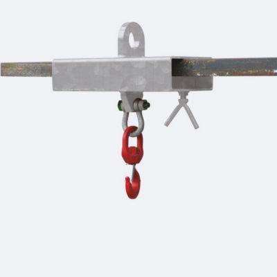 Eichinger-Industrie Lasthaken-Stapleraufsatz, für 1 Gabelstaplerzinken, bis 1000 kg, Stahl, feuerverzinkt