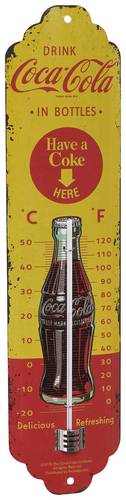 TFA Dostmann NOSTALGIC ART Coca Cola Thermometer Gelb, Rot 12.2060.10