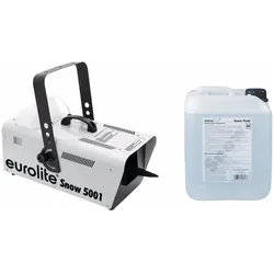 Eurolite Set Snow 5001 Schneemaschine + Schneefluid 5l (Schneemaschine), Hazer