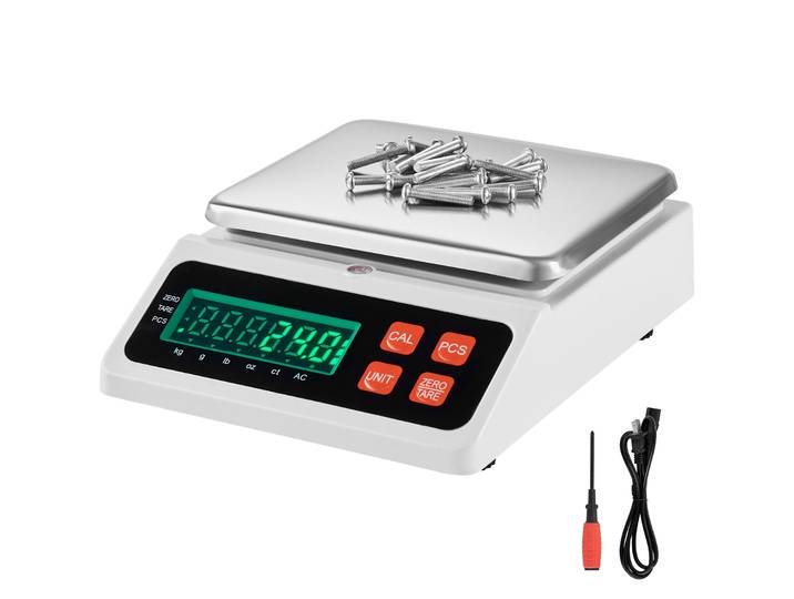 SucceBuy Balance de comptage numérique 10kg x 0.1g Balance de laboratoire électronique avec écran LED Balance de table pour pesage industriel
