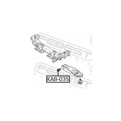FEBEST Lagerung, Lenker kab035 Vorderachse für HYUNDAI