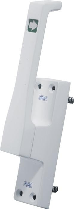 Fuhr Trtreibring 970 DIN links, wit, lichtmetaal, diameter: 23 mm, ronde stang: 10 mm