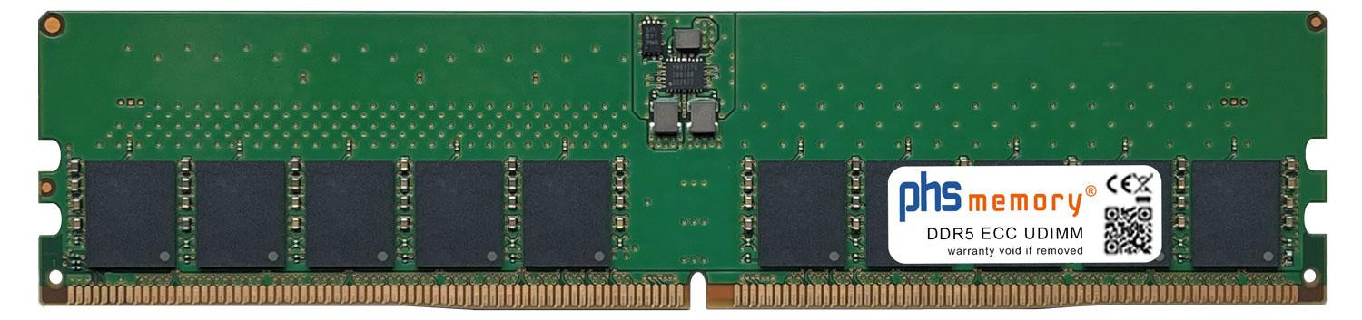 PHS Geheugen 48GB DDR5 UDIMM ECC 5600MHz compatibel met ASRock Rack B650D4U-2L2T/BCM
