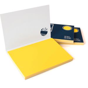 AdPads Haftnotizen 894931586575, gelb, 100 x 68mm, elektrostatisch klebend, 3x 100 Blatt