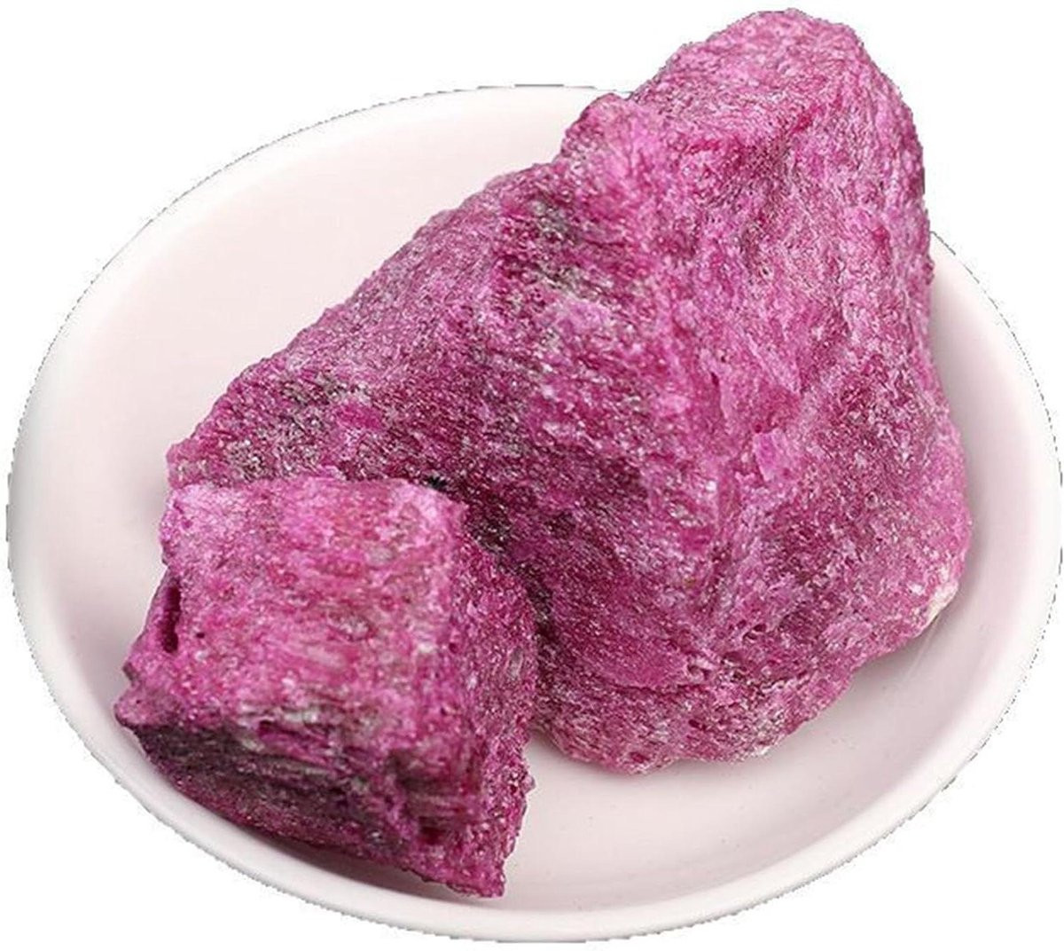Ruwe robijn steen - Rood kristal - Natuurlijk ongepolijst - 200 gram - Rood