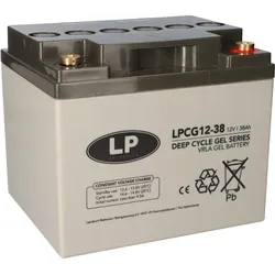 Landport LPCG12-38 VRLA GEL Akku 12V 38Ah Deep Cycle T6 wartungsfrei