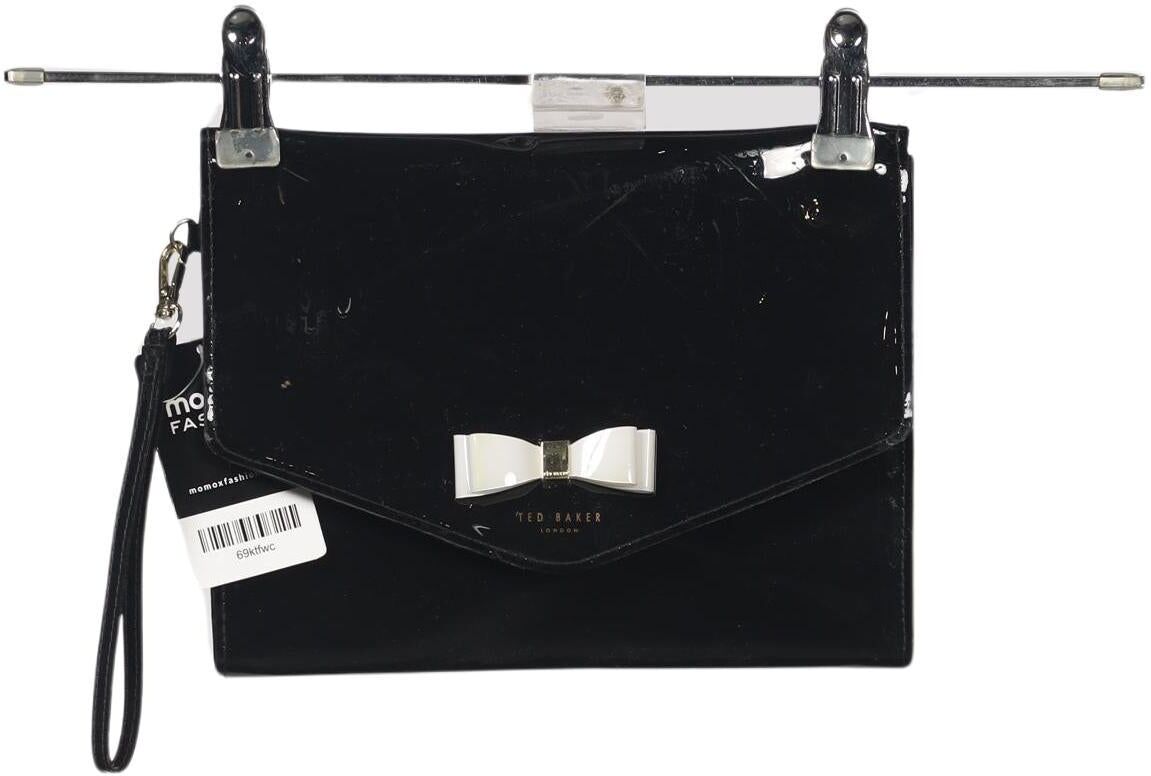 TED Baker Damen Handtasche klein, Schwarz, Kunstleder - Second Hand