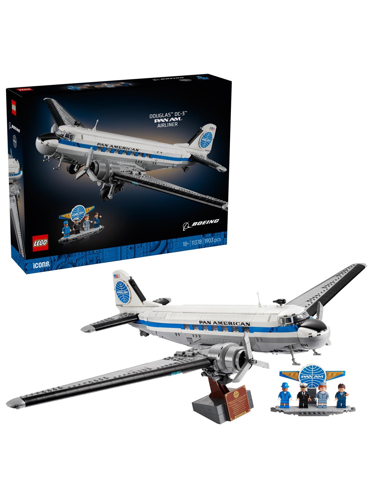 LEGO Icons 11378 Douglas DC-3 PAN AM-passagerfly