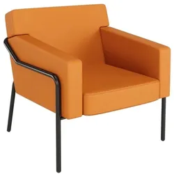 meet Sessel »meet - Medso L« Modell T Kunstleder orange, 40.6 cm