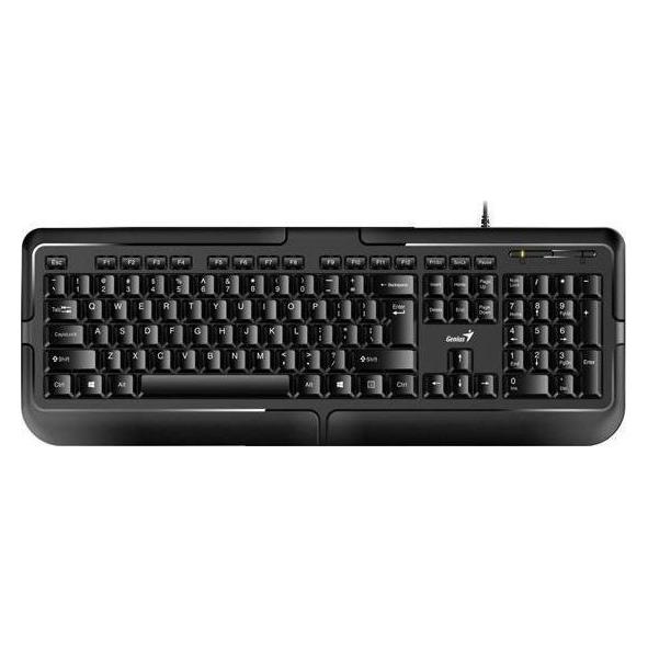 Genius und Maus KB-118, Tastatur US, klasyczna, wasserdichter Rodzaj mit Kabel (USB), schwarz (US, Kabelgebunden) (31300010400)