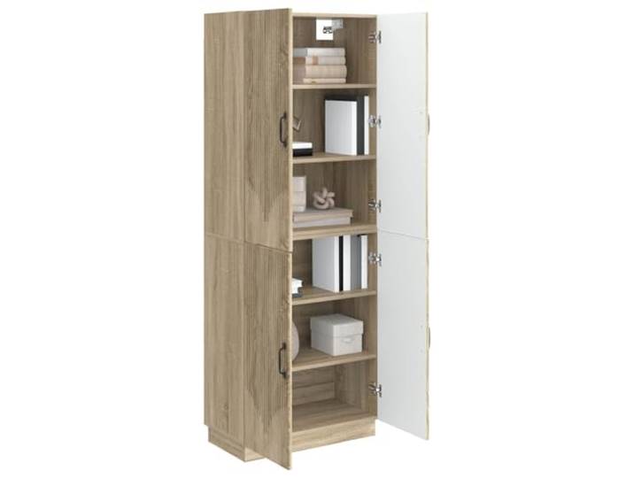 KTHLBRH 2-teiliges Schrank-Set Eiche Sonoma aus technischem Holz Schickes Design, vielseitig für Terrasse und Wohnzimmer, feine Linien, liebevolle Details