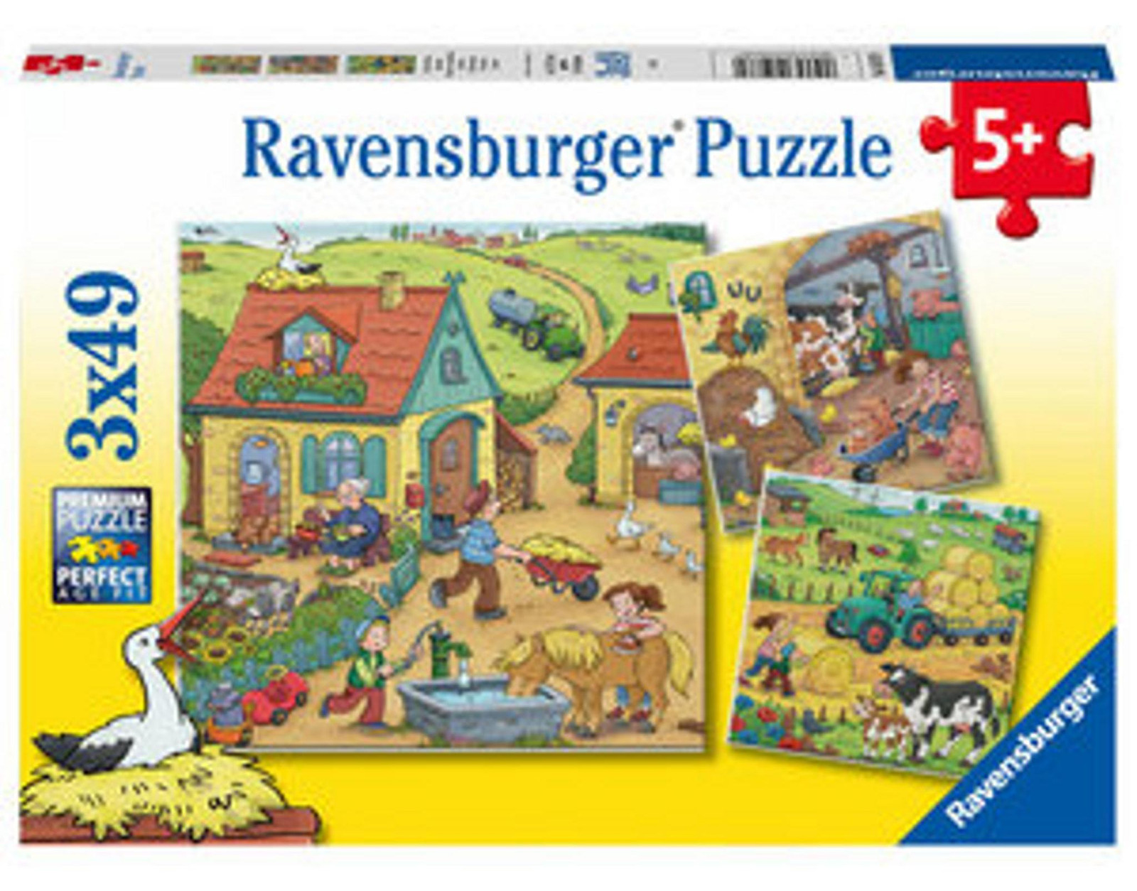 Ravensburger Puzzel Er gebeurt van alles op boerderij