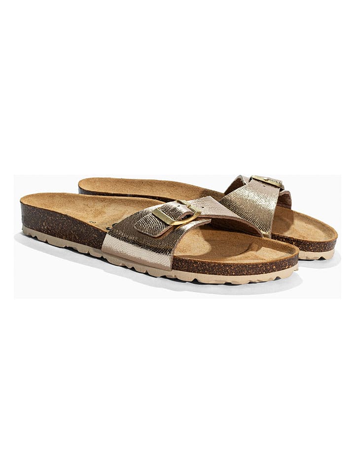 Sunbay Pantoletten "Jasmin" in Gold - 36