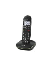 Doro PhoneEasy 110 Schnurlostelefon mit Rufnummernanzeige/Anklopffunktion DECT\GAP Schwarz (380105)