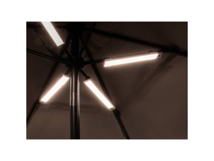 Lampe de parasol à LED rechargeable BERLIN, blanc