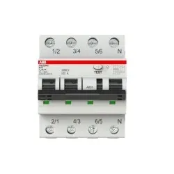 ABB DS203NCB13A100 FI/LS-Schalter Icn = 6.000 A nach IEC/EN 61009-1, Icu = 10 kA IEC/EN 60947-2 2CSR256140R2135