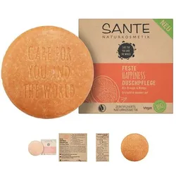 Feste HAPPINESS Duschpflege Bio-Orange & Mango
